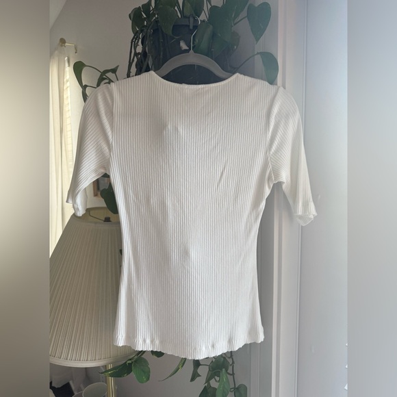 H&M Ribbed Square-Neck Top - Picture 2 of 2